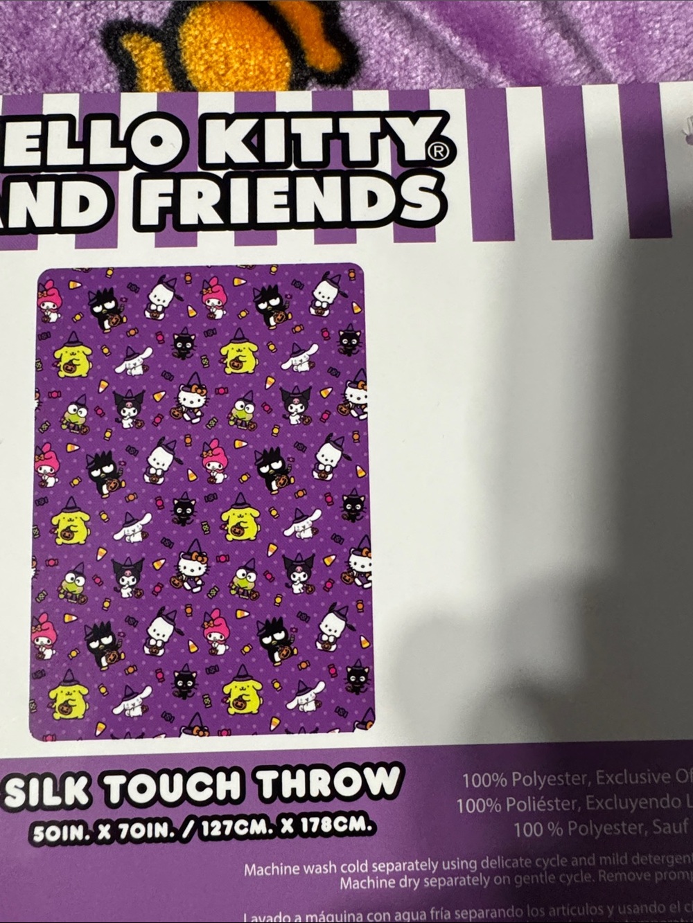 Hello Kitty and Friends Halloween blanket